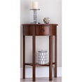 thumbnail image 3 of Leick Furniture Support de Hall en Bois Demilune en Bronze, 3 of 6