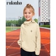thumbnail image 2 of Rolanko Girls' Hoodie Wool Sweatshirt Dance Long Sleeve Comfortable Lightweight Hoodie with Pocket Children's Warm Velvet Coat, 2 of 5