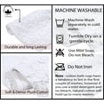thumbnail image 4 of Home Weavers Modesto Collection 100% Cotton Tufted Bath Rugs, Extra Soft and Absorbent Bath Rugs, Non-Slip Bath Mats, Machine Washable, Bath Mats for Bathroom Floor and Tub, 20"x20" Contour, White, 4 of 7