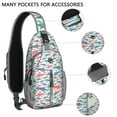 thumbnail image 2 of Crossbody Sling Backpack for Women Men Rainbow Art Shark Shoulder Sling Crossbody Casual Chest Bag for Travel Sports Running Hiking, 2 of 6