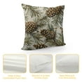 thumbnail image 4 of Nawypu Gradually Varied Pine Cones Pillowcases Winter Plant Vintage Seamless Pattern Art Design Pillow Case Decorative Throw Pillow Cover for Home Sofa Office, 4 of 5