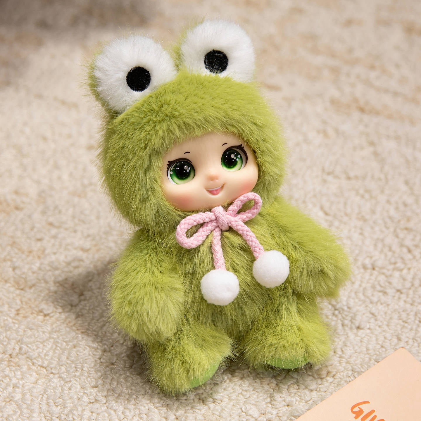 Adorable Plush Toys Decorative Frogs Sheep Rabbits Bears Hanging Ornaments Toy Family Collection Soft Stuffed Dolls Decor