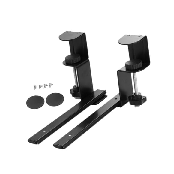 jifeng Under Desk Keyboard Tray Pull Out Organizer Rack Black Clamp on Storage Rack Adjustable Type