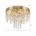 thumbnail image 4 of Crystorama Winfield 4 Light Antique Gold Ceiling Mount - 16"W x 13.75"H x 16"D, 4 of 11