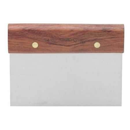 

Dexter-Russell Rosewood Handle Dough Scraper 6” x 3” Blade Multicolor