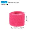 thumbnail image 2 of Uxcell 8x5cm Sport Wrist Bands Terry Absorbent Athletic Sweatband 6 Pack Rose Red Green Purple, 2 of 6
