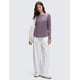 thumbnail image 3 of Remera CRZ YOGA de Algodón Pima, Cuello Redondo, Manga Larga, Morada XL, 3 of 6