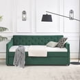 thumbnail image 2 of Aukfa Twin Daybed with Trundle, Upholstered Daybed with Tufted Back - Green, 2 of 8