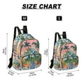 thumbnail image 2 of FORMRS Mini Backpack Purse for Women Quilted Travel Daypack Casual Shoulder Bag, Blue Flowers, 2 of 7