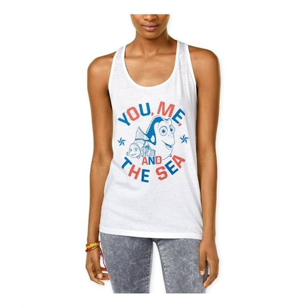 Freeze CMI Inc. Camiseta sin mangas Finding Dory para mujer, blanca, mediana