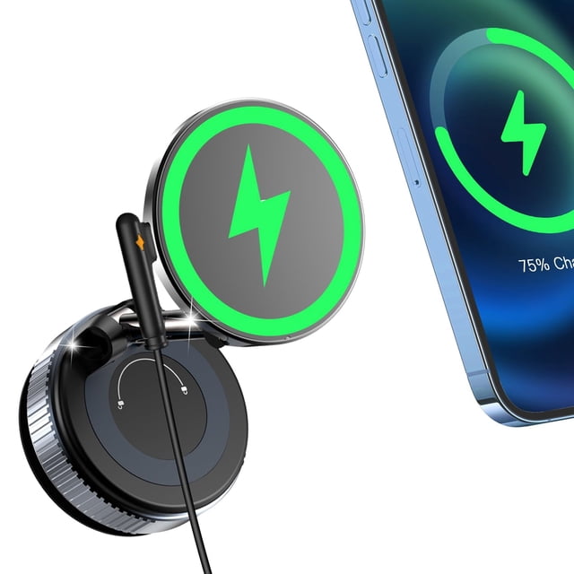 Soporte magnético para automóvil ALAFLY de 15 W con soporte de dispositivo electrónico portátil