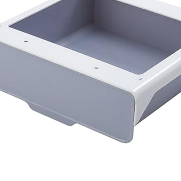 Under Cabinet Drawer Pullout for Spice Drawer Pullout with Self Adhesive Tape Gray white L