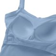 thumbnail image 2 of Women Shoulder Exposing Back Design Cami Top, Padded Thickened Spaghetti Strap Sleeveless Tank Top Blue-AA XL(XL), 2 of 9
