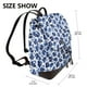 thumbnail image 2 of Easygdp Blue Ink Flowers Mochila de Cuero para Mujeres, Bolso de Hombro, Bolsos de Mano de Moda para Trabajo y Viajes, 2 of 4