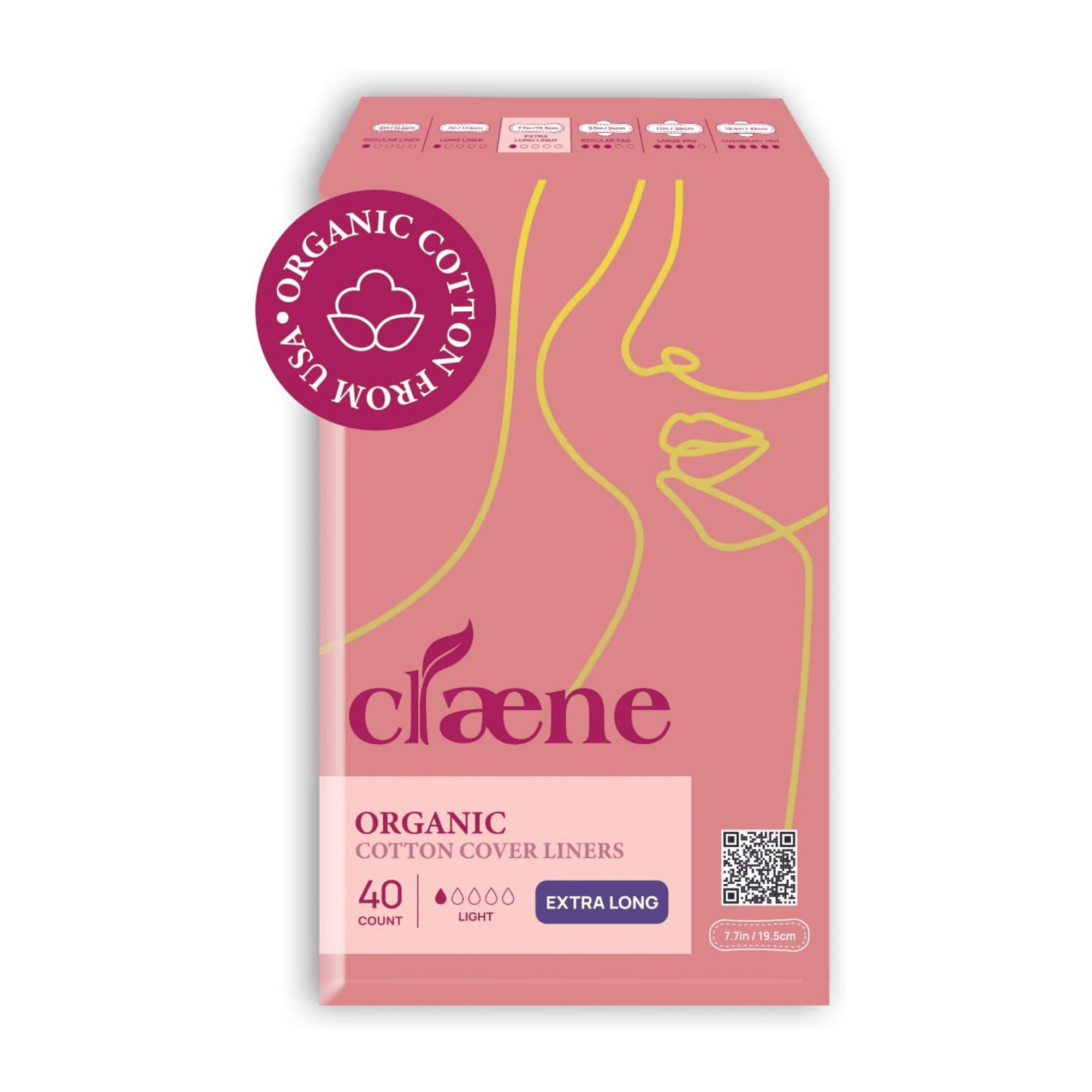 Claene Organic Cotton Panty Liners Breathable organic panty liners for