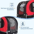 thumbnail image 3 of Yeshouse Remolque de bicicleta para perros medianos, portabicicletas plegable con enganche universal, resistente, 40 kg/88 lb, con funda para lluvia y bandera de seguridad, 3 of 7