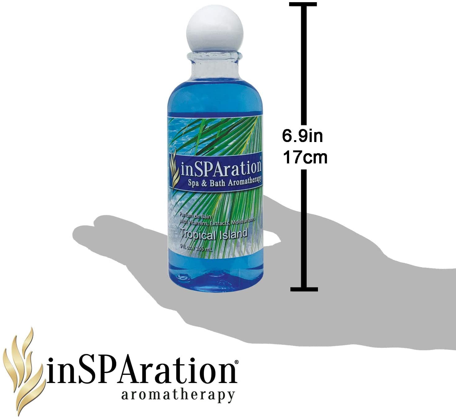 InSPAration Spa and Bath Aromatherapy, Tropical Island Liquid, 9-Ounce