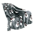 thumbnail image 6 of Nkmbld Christmas Throw Blanket Christmas Elements Reindeer Snowflake Printed Flannel Blanket, Christmas Decoration for Party Sofa Bed Living Room, 6 of 8