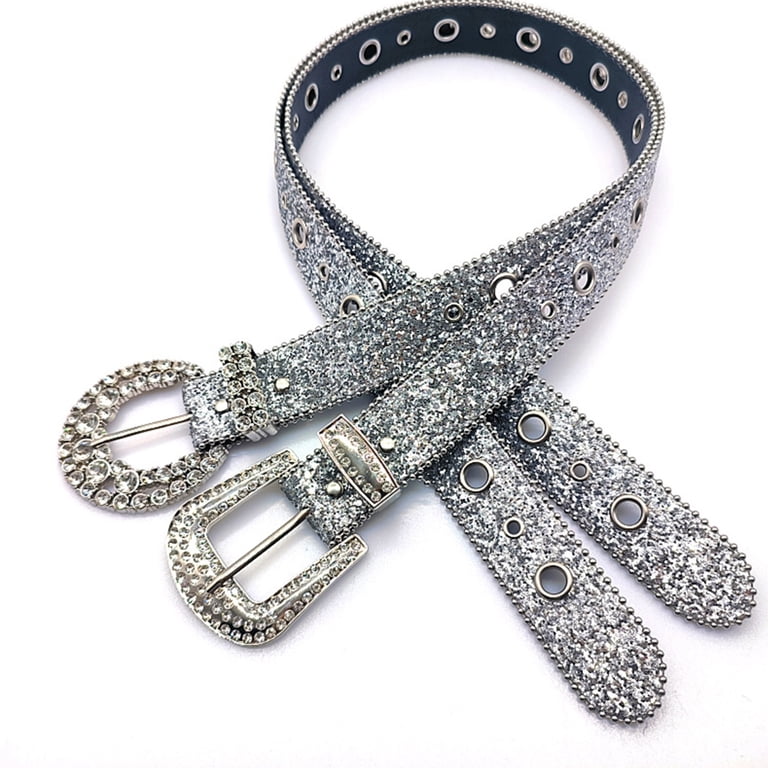 lanema Locomotive Waist Belt Shinning Rhinestone Buckle  display picture 1
