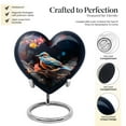 thumbnail image 2 of Heart Shaped Urn Human Ashes - Large Colorfull Sparrow Urns For Human Ashes Adult Male - Human Heart Shaped Urns - Decorative Urns For Ashes - Urns For Ashes Adult Female - Burial (Size - 8 Inch), 2 of 5