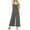 AA-Gray, variant on JURANMO Womens Casual Loose Jumpsuits Summer Boho Side Split Wide Leg Rompers Sleeveless Suspender Linen Overalls with Pockets Gray XL Sales of The Day Clearance Prime