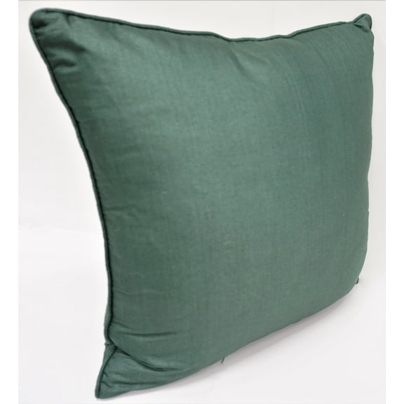 Premium Silk Throw Pillow 18" Green