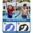 thumbnail image 6 of NOGIS Waterproof AirTag Bracelet for Kids, Wristband for Apple Air Tag Hidden Silicone Holder for Toddler Child Elder GPS Tracking Tagging Watch Band (Black+Blue), 6 of 7