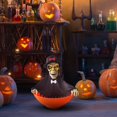 thumbnail image 2 of Fall Decor Outdoor Porch Animated Halloween Candy Bowl Motion Activated Candy Server Bowl Trick Or Candy Dish Home Decor For Halloween Party Decorations Red Eyes And Sounds, 2 of 2