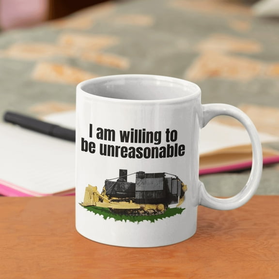 I am willing to be unreasonable mug,ga dsden flag mug, stocking stuffer, fathers day gift, mothers day gift, coworker gift idea, boss gift, white elephant gift