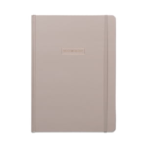Hardcover Journal, Taupe, 200 Lined Pages