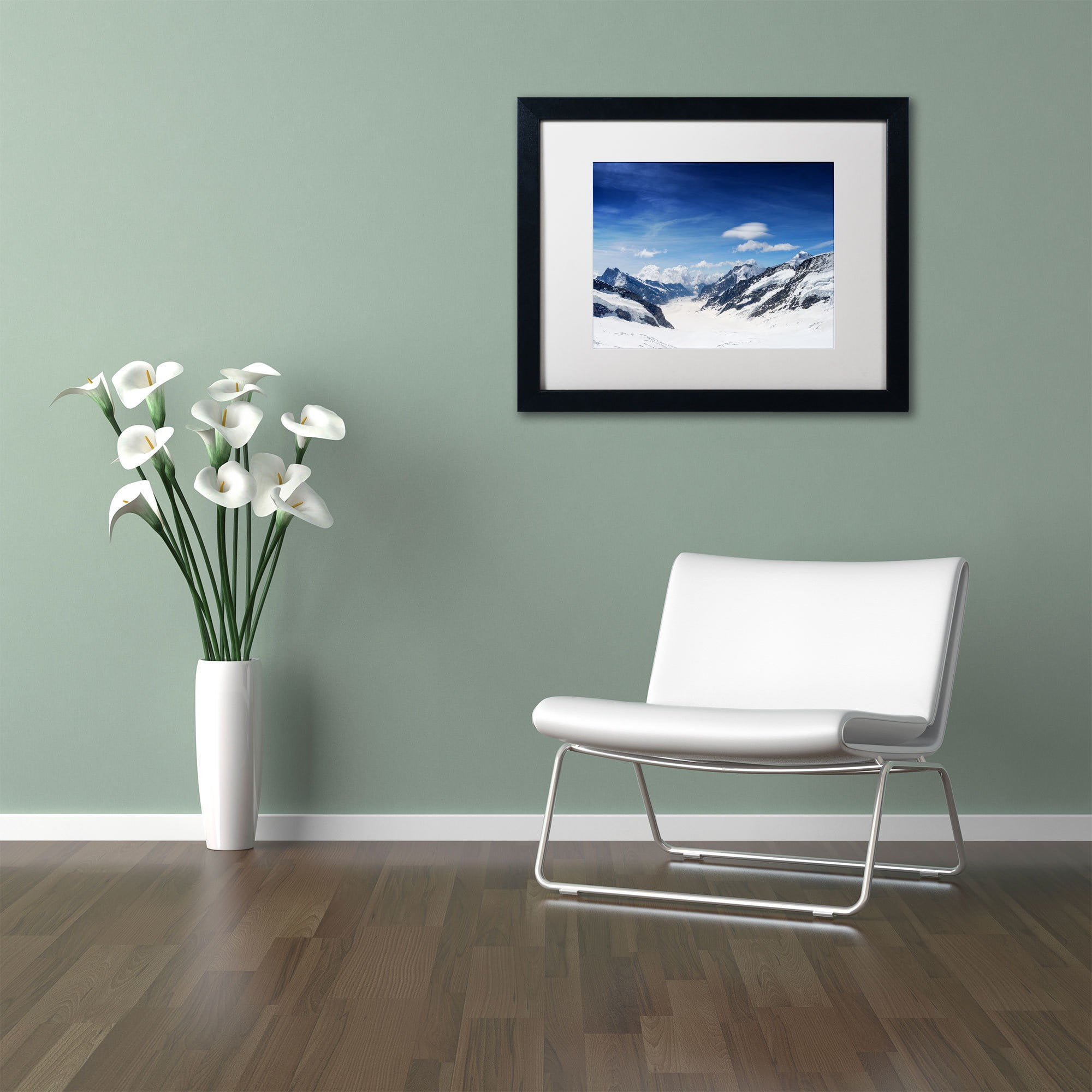 "Distances" Canvas Art by Philippe Sainte-Laudy, White Matte, Black Frame