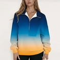 thumbnail image 4 of mfyjkho Tops Deportivos Para Mujer, Blusa Estampada De Moda Para Mujer, Tops De Manga Larga, Sudadera Con Bolsillos, Abrigo Con Capucha Tops Para Salir Para Mujer Xxl, 4 of 5