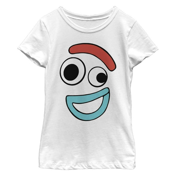 Girl's Toy Story Forky Smiling Face Graphic T-Shirt