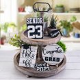 thumbnail image 2 of Bobasndm 7 Pcs Graduation Tiered Tray Decor Class of 2023 Table Decorations Congrats Wood Signs Tiered Tray Decorations Set Graduation Gifts for Graduation Ceremony Home Party Holiday, 2 of 9