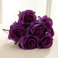 thumbnail image 5 of Dream Lifestyle Artificial 9 Heads Rose Flower Bridal Bouquet Wedding Party Home Desktop Decor, 5 of 8