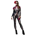 thumbnail image 2 of Disfraz de esqueleto de rosa para adultos y niños, disfraz aterrador para Halloween, disfraz sexy para fiesta de carnaval, mamelucos para niñas, Día de los Muertos, 2 of 5