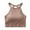 Bronze, variant on DDAPJ pyju Womens Sports Bras Athletic Tank Tops for Women Halter High Neck Seamless Cute Crop Top Basic Workout Underwear Blue S