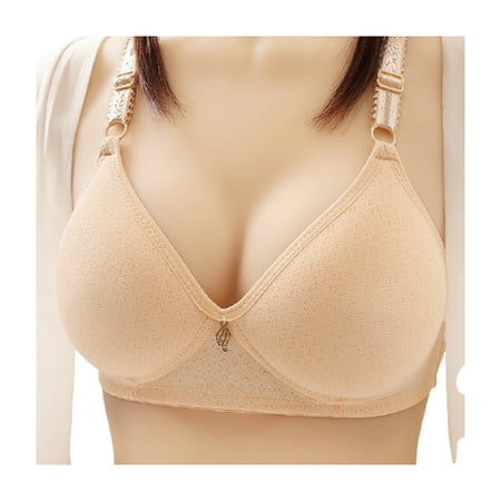 

Women s Full Coverage Bra Large Gathering Cup Sexys Comfort Wire Free Adjustable Strap Breathable Bralette New