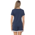 thumbnail image 3 of Purcoar Womens Pajama Sets 2 Piece Short Sleeve Pajamas Loungewear Sleepwear V Neck Tops with Shorts, 3 of 4