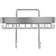thumbnail image 1 of Estante de almacenamiento sin perforaciones de 2 piezas, soporte para jabón, ventosa adhesiva, contenedor para artículos diversos, 1 of 6