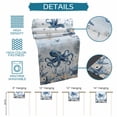 thumbnail image 6 of Blue Octopus Coastal Table Runner 72 Inches, Beach Starfish Nautical Coral Ombre Bed Runner Dresser Scarves Tabletop for Indoor Outdoor Parties/Ceremony/Banquet, 13" x 72", 6 of 9