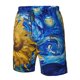 thumbnail image 4 of Balery Whimsical Sunflowers Night Sky Traje de Baño Estilo Hawaiano para Hombre, Shorts de Secado Rápido con Bolsillos-Large, 4 of 6