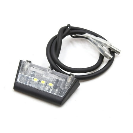 - DC 12V Universal White 3 LEDs License Plate Light Bulb for Motorcycle Scooter