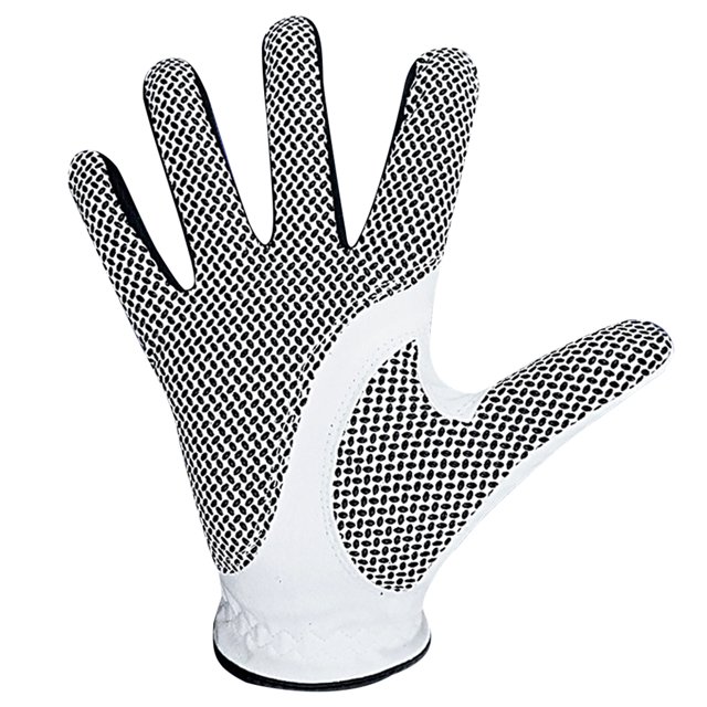 Eigraketly 1 Uds. Guante de Golf de mano izquierda/derecha para hombre, guantes protectores de Golf de microfibra antideslizantes, elásticos, Golf Blanco giusto 23 codice Eigraketly OD001064-07