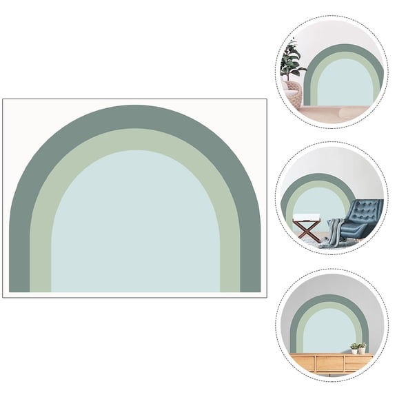 UNOMOR Wall Decal Arches Arch Wall Decal Green PVC Bedroom Decor Aesthetic 1Pack