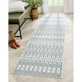 thumbnail image 2 of Well Woven 3' x 10' Light Blue Outdoor Rug, 2 of 8