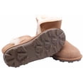 thumbnail image 2 of Kirkland Signature Kid's Girls Shearling Sheepskin Boot - Warm Easy On Winter Boot (Chestnut, 4 Big Kid), 2 of 3
