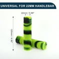 thumbnail image 5 of Unique Bargains Bike Handlebar Grips Covers 125mm Long Soft Bicycle End Grips Protector Black Yellow 1 Pair, 5 of 6