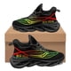thumbnail image 1 of Zapatillas deportivas informales con estampado afroamericano Juneteenth 1865 para mujer y hombre, cómodas, antideslizantes, con cordones para deportes al aire libre, para verano, 1 of 6