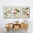 thumbnail image 6 of Leaves & Berries I - Framed Premium Gallery Wrapped Canvas L Frame 3 Piece Set - Ready to Hang, 6 of 9